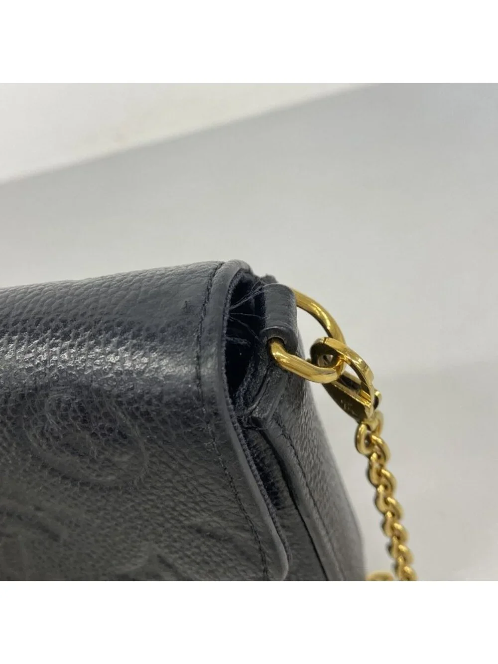 Louis Vuitton Shoulder Wallet Monogram Empreinte Pochette Felicity Noir
